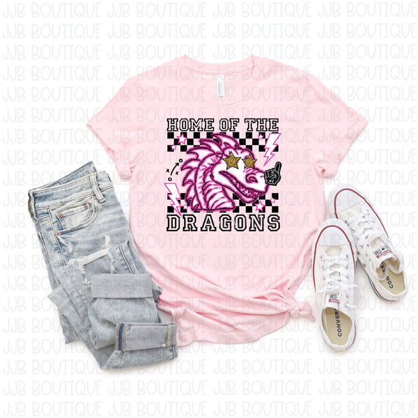 Pink Out Home Of The Dragons Tee