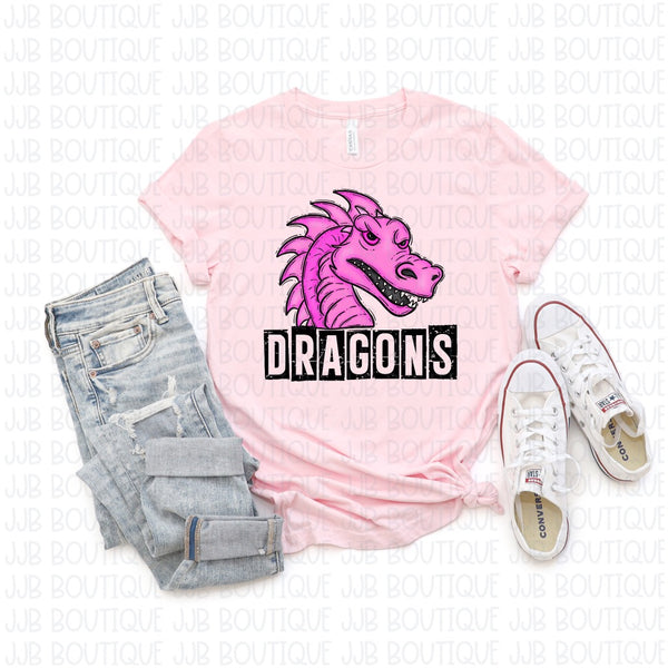 Pink Out Dragons Tee