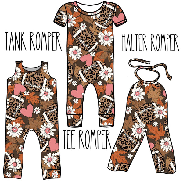 Fall Ball Rompers